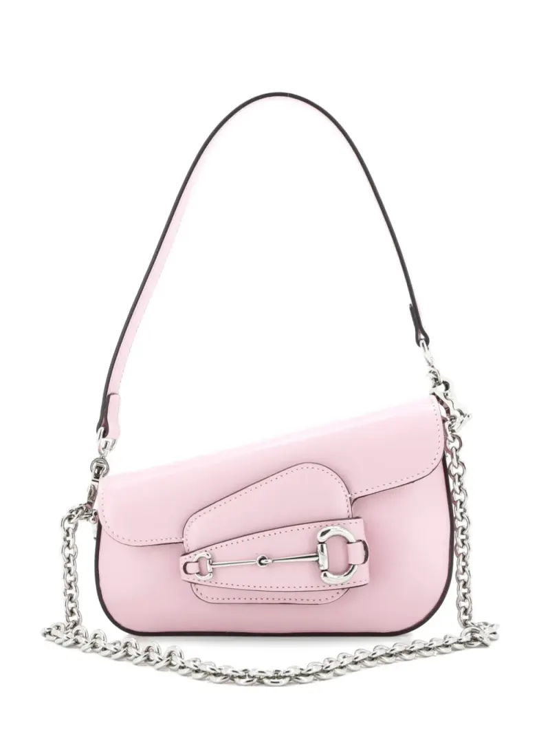 Gucci Asymmetrische Horsebit 1955 Mini Schultertasche Mini in Rosa