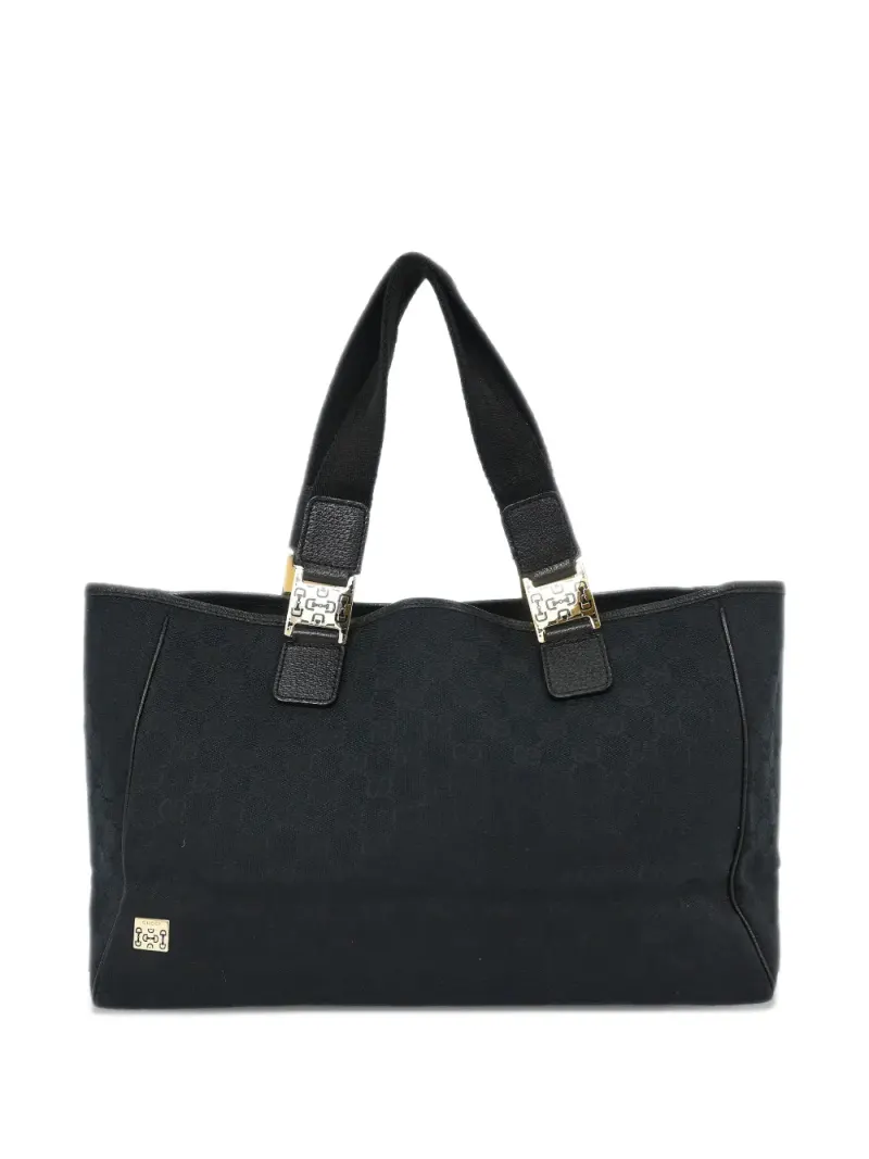 Gucci Canvas-Handtasche in Schwarz – Pre-owned Taschen
