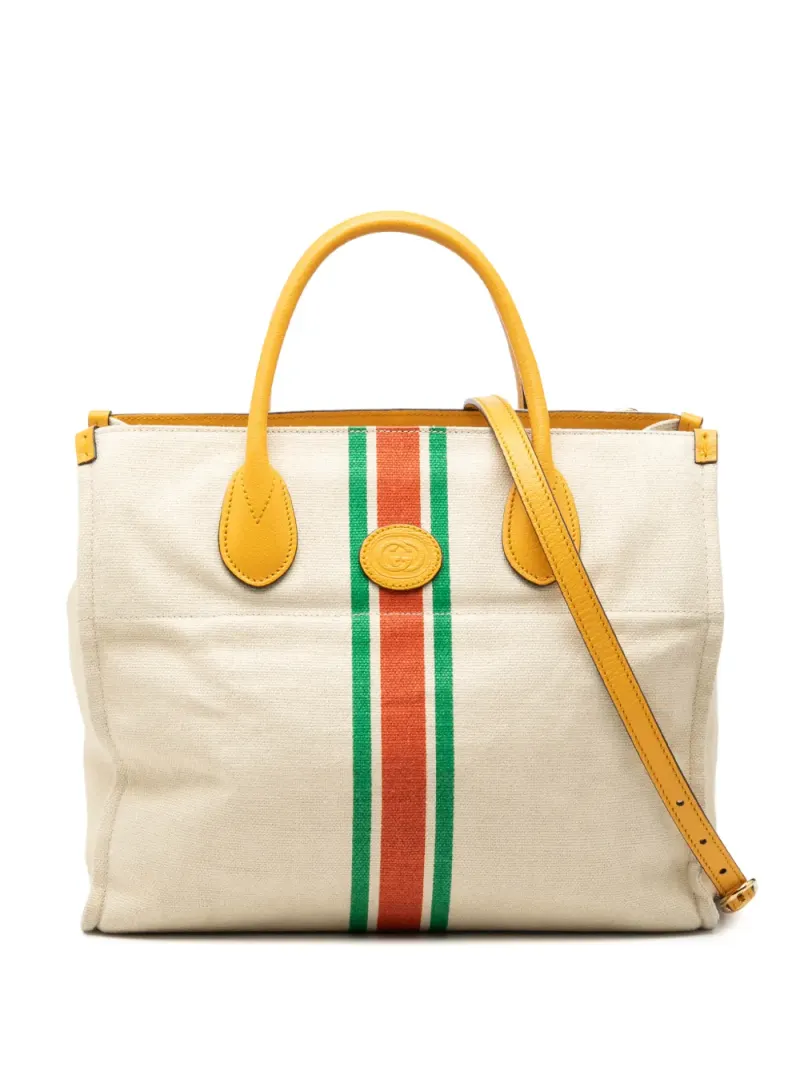 Gucci Canvas-Tote Bag in Nude – Pre-owned Taschen