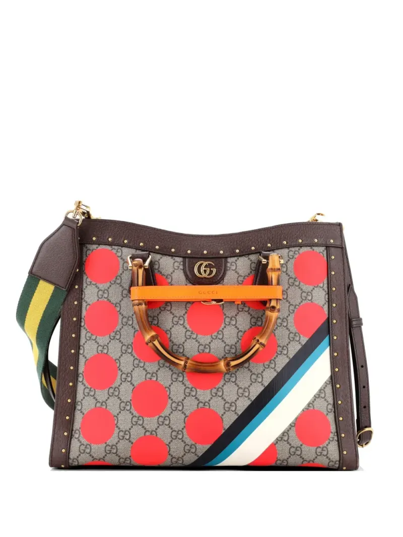 Gucci Diana NM Bamboo Handle in Braun – Pre-owned Taschen