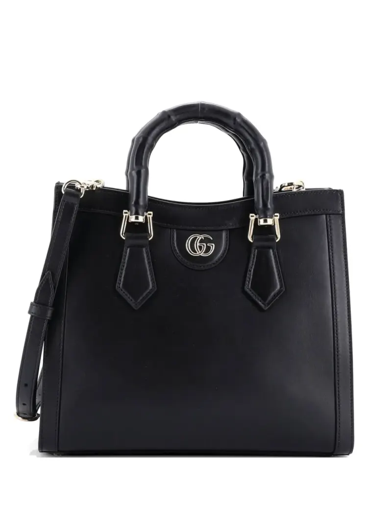 Gucci Kleiner Diana NM Bamboo Handle Tote Bag in Schwarz