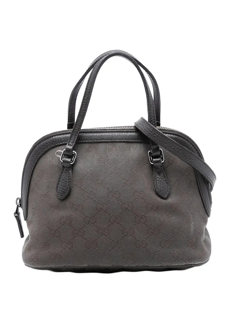 Gucci 2016-2025 mini GG Dome Satchel-Tasche aus Canvas in Braun