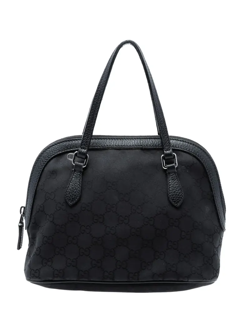 Gucci 2016-2026 mini GG Dome Satchel-Tasche aus Nylon in Schwarz