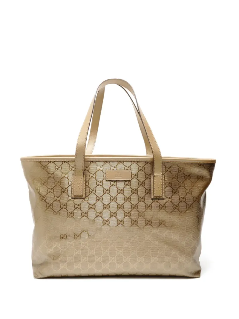 Gucci 2000-2015 GG Imprime tote bag in Gold