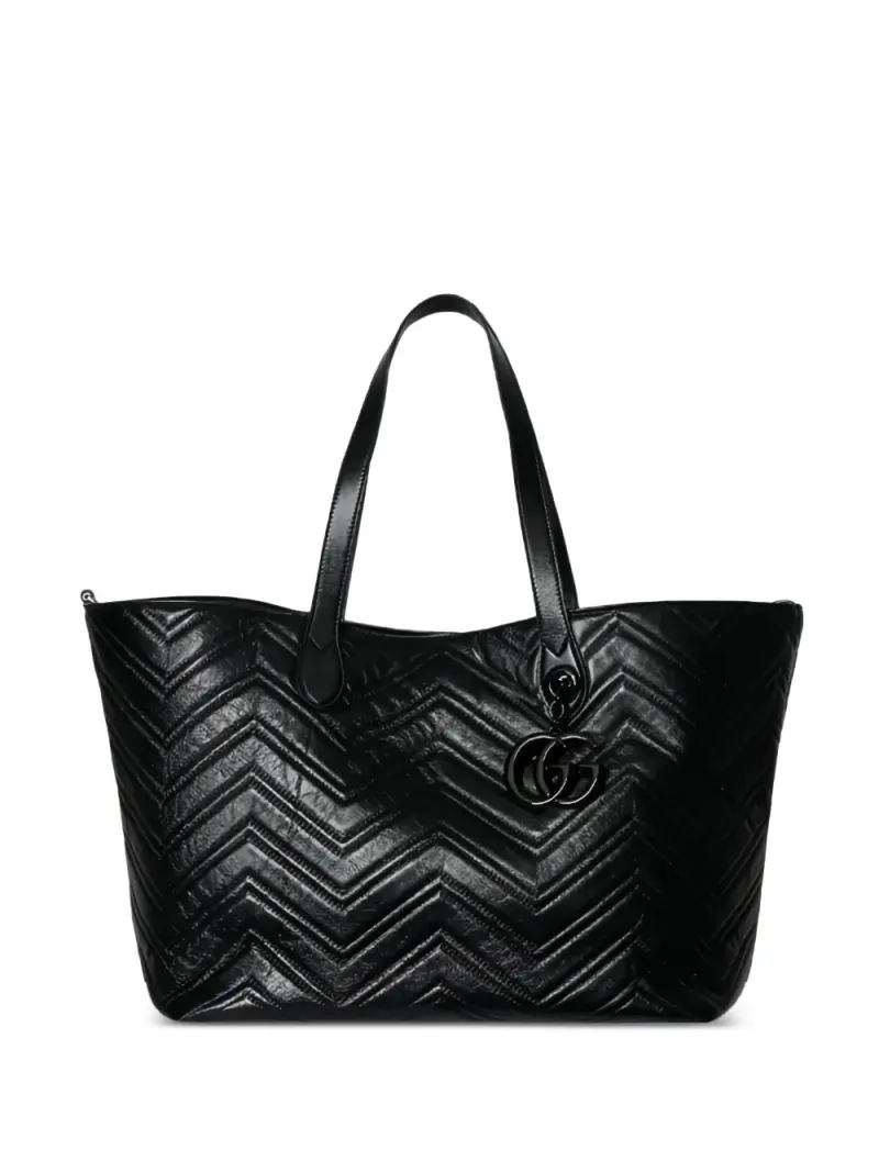 Gucci Großer GG-Marmont Tote Bag in Schwarz