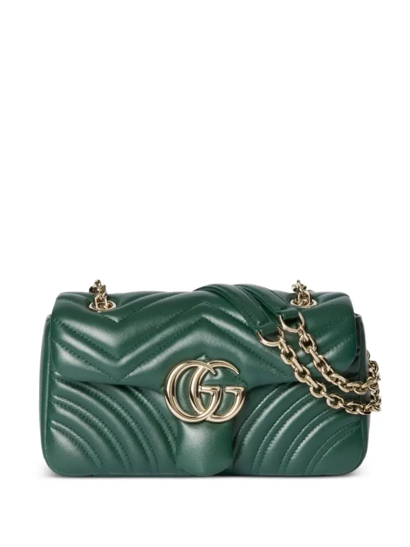 Gucci GG Marmont Schultertasche in Grün