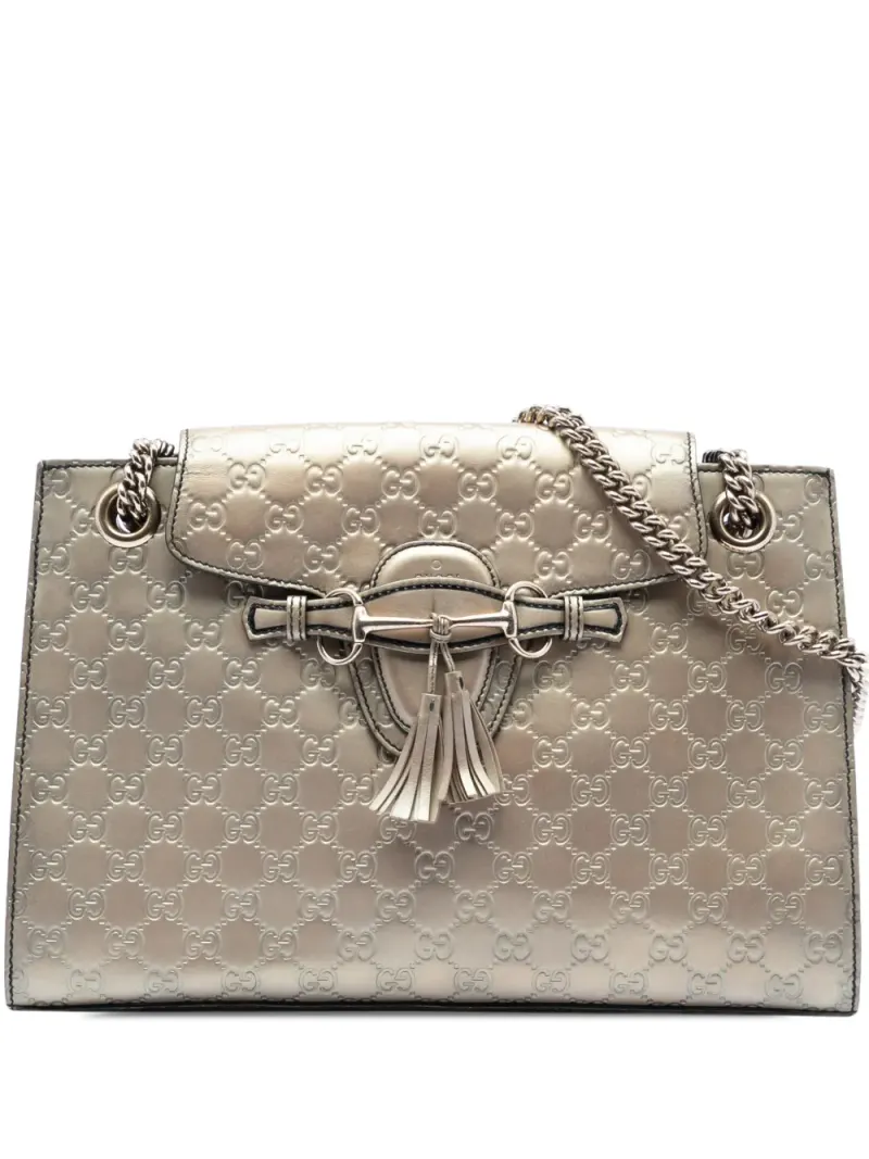 Gucci 2016-2026 große Guccissima Emily Schultertasche in Gold Guccissima-Leder
