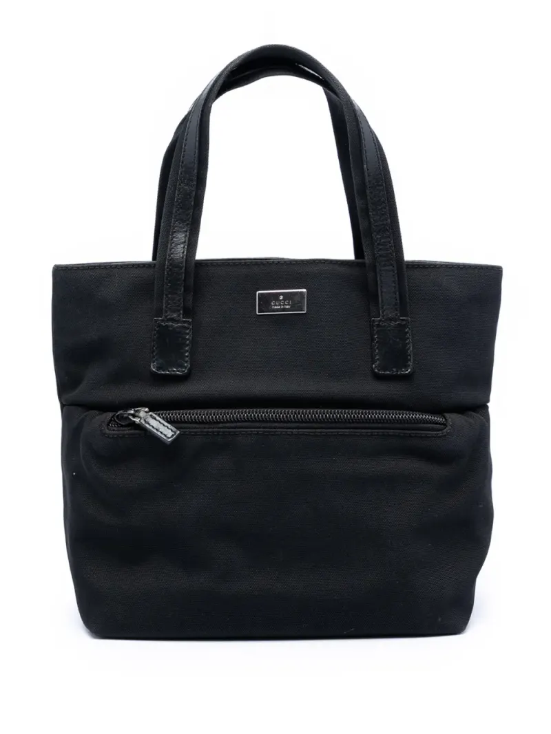 Gucci 2000-2015 Handtasche aus GG Canvas in Schwarz Gg-Canvas-Leder