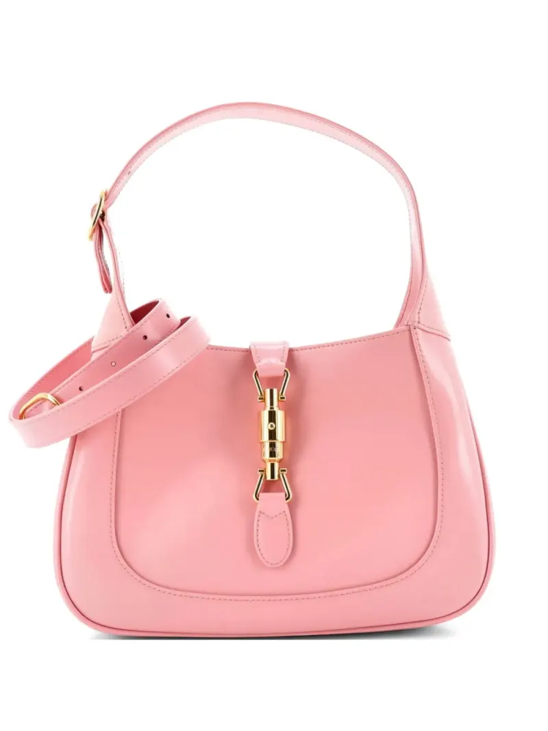 Gucci Kleine Jackie 1961 Tasche aus Leder in Rosa