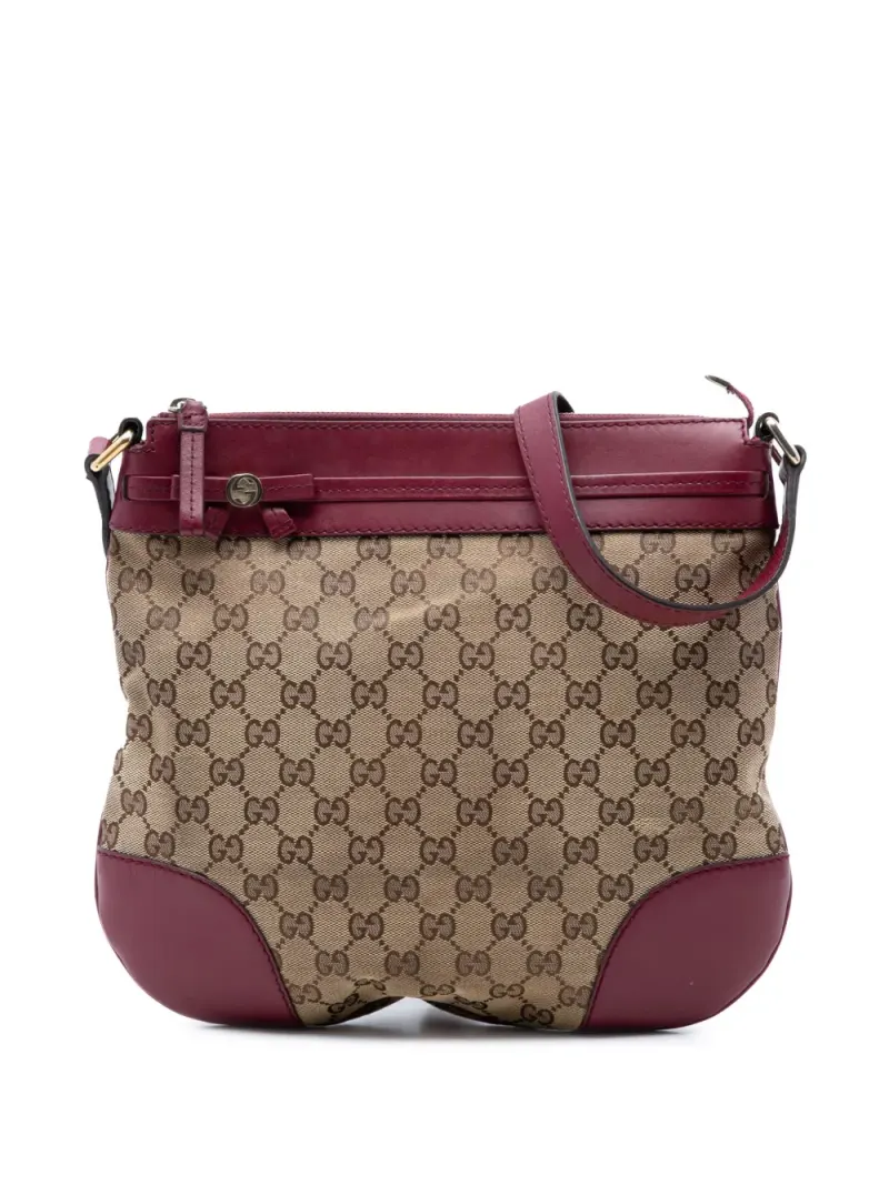 Gucci Mayfair in Nude Gg-Canvas-Leder – Pre-owned Taschen