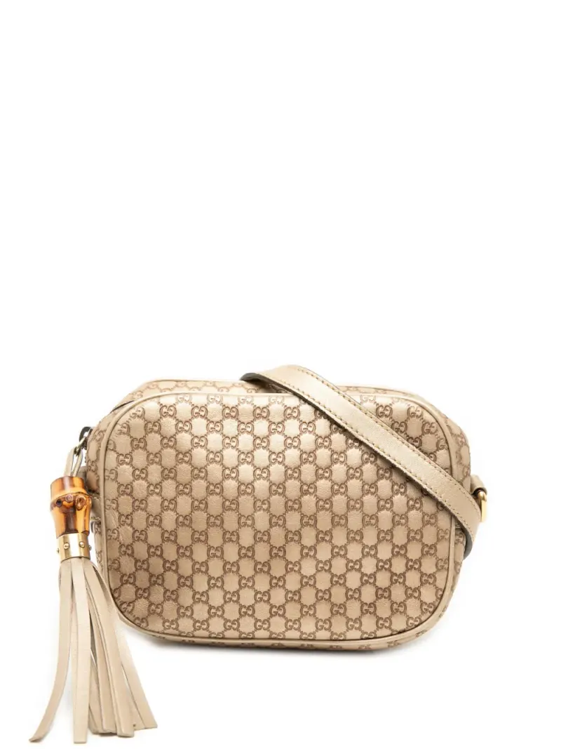 Gucci 2000-2015 Microguccissima Sunshine Disco Umhängetasche in Gold Guccissima-Leder