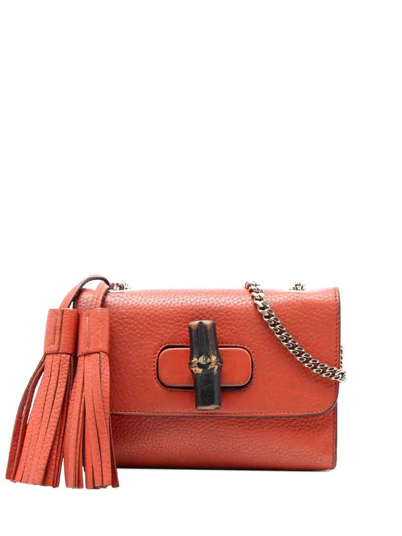 Gucci Miss Bamboo in Orange – Pre-owned Taschen