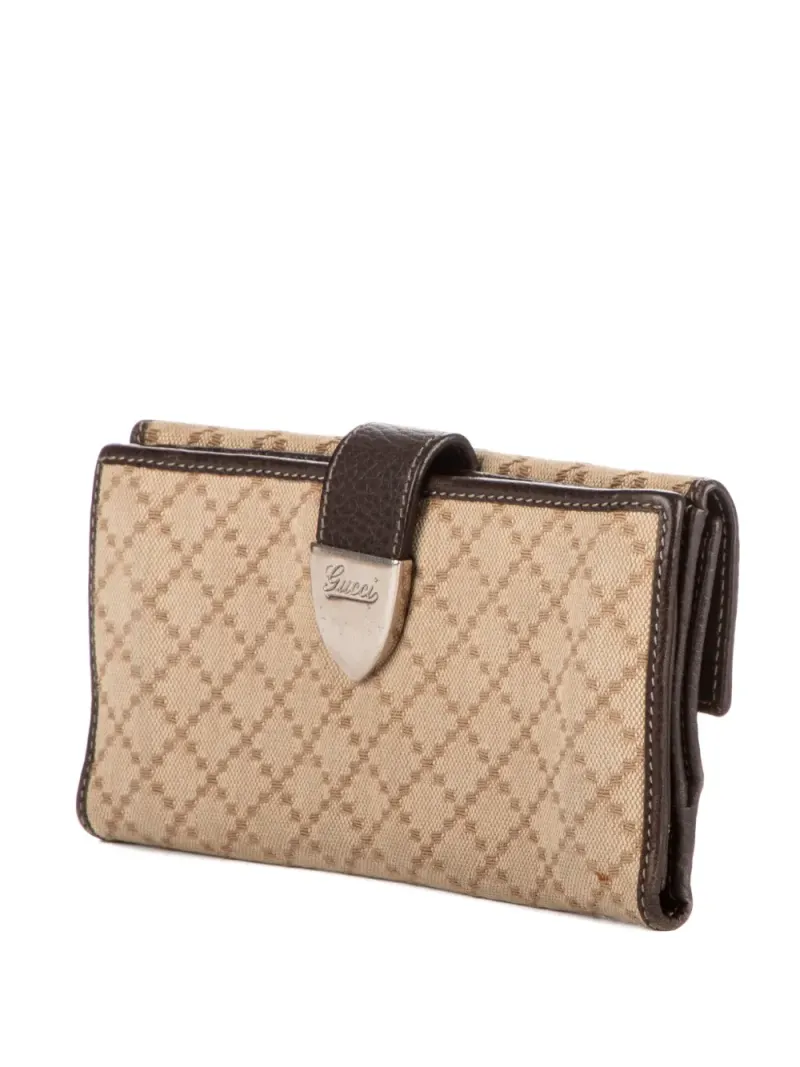 Gucci Portemonnaie mit Signature-Muster in Nude