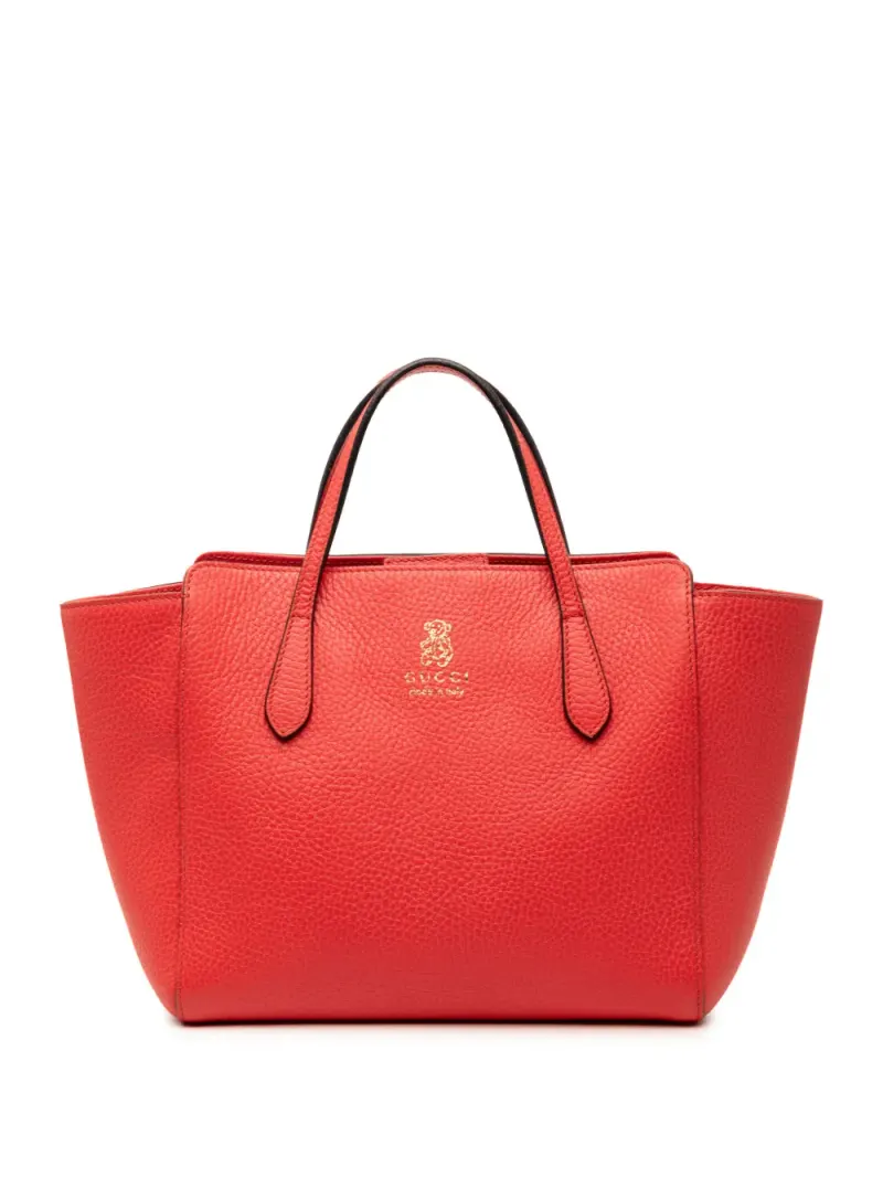 Gucci 2016-2026 mini Swing Handtasche aus Leder in Rot