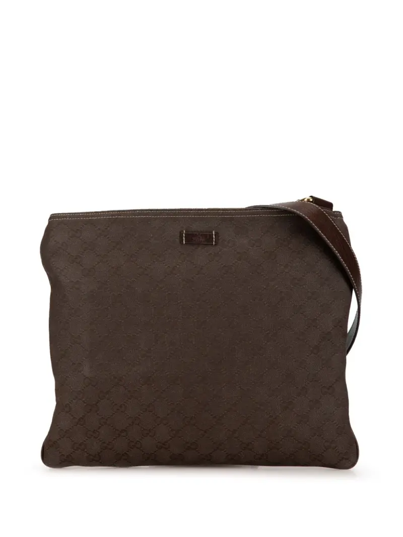 Gucci Umhängetasche in Braun Gg-Canvas-Leder – Pre-owned Taschen