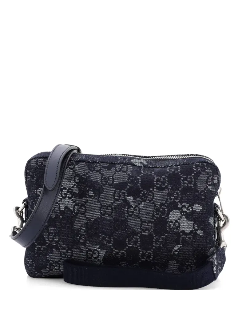 Gucci Wandelbare Denim-Umhängetasche in Blau – Pre-owned Taschen
