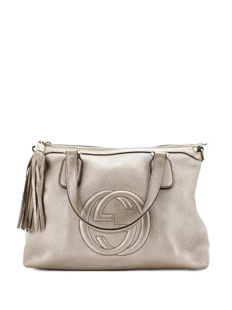 Gucci Wandelbare Soho Soft Handle Satchel-Tasche in Gold