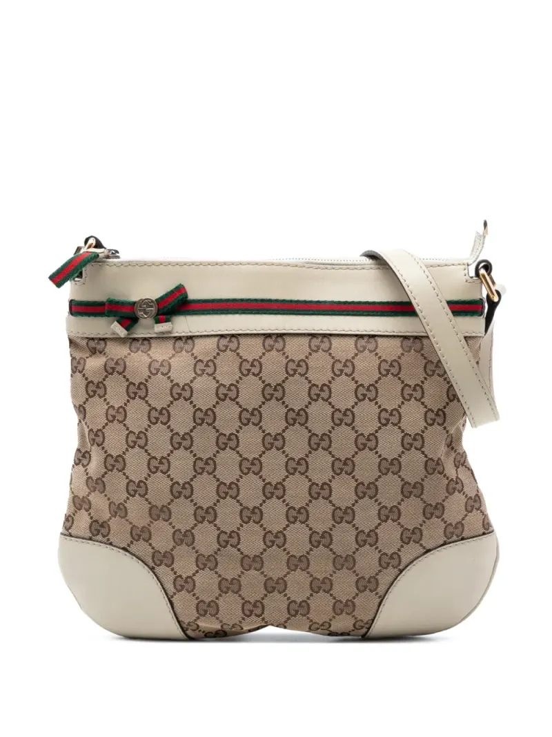 Gucci Web Mayfair in Braun Gg-Canvas-Leder – Pre-owned Taschen