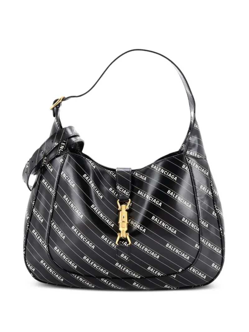 Gucci x Balenciaga The Hacker Project Jackie 1961 Hobo-Tasche in Schwarz – Pre-owned Taschen