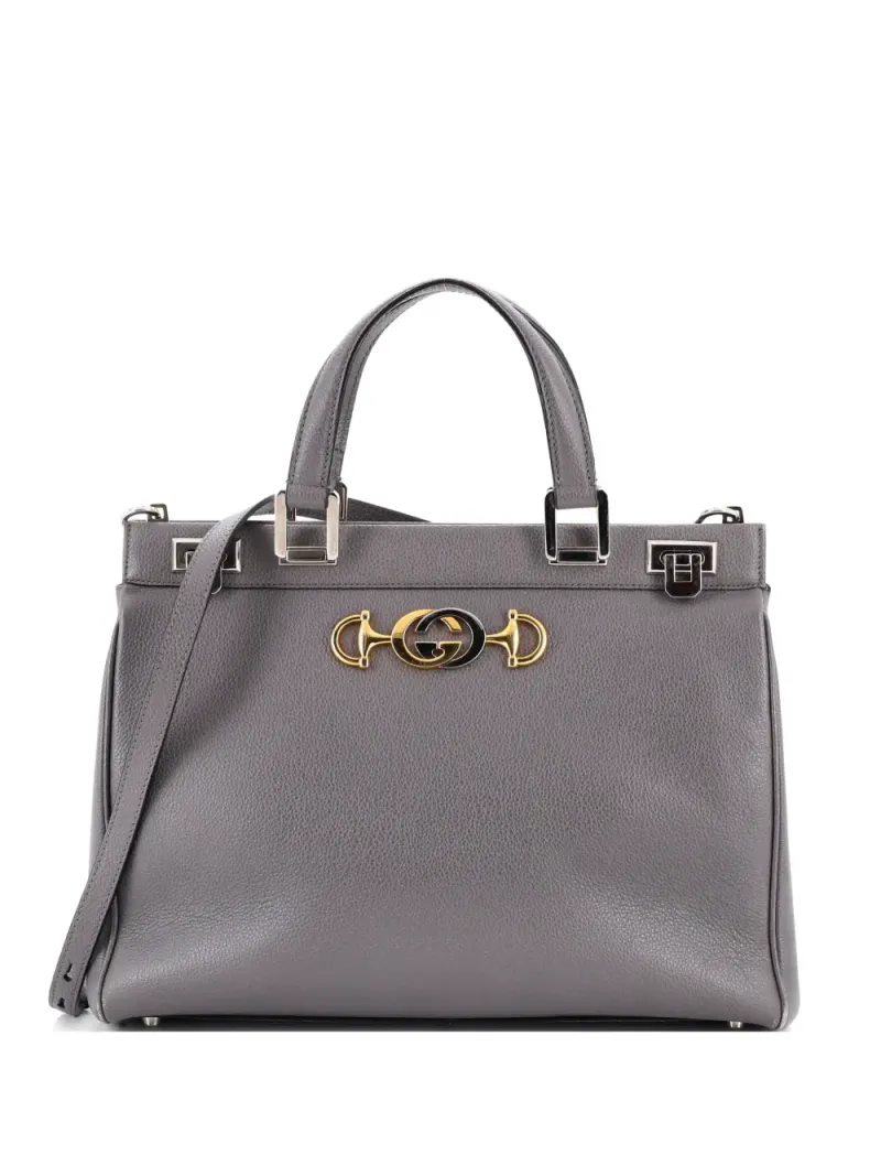 Gucci Mittelgroße Zumi Handtasche in Grau