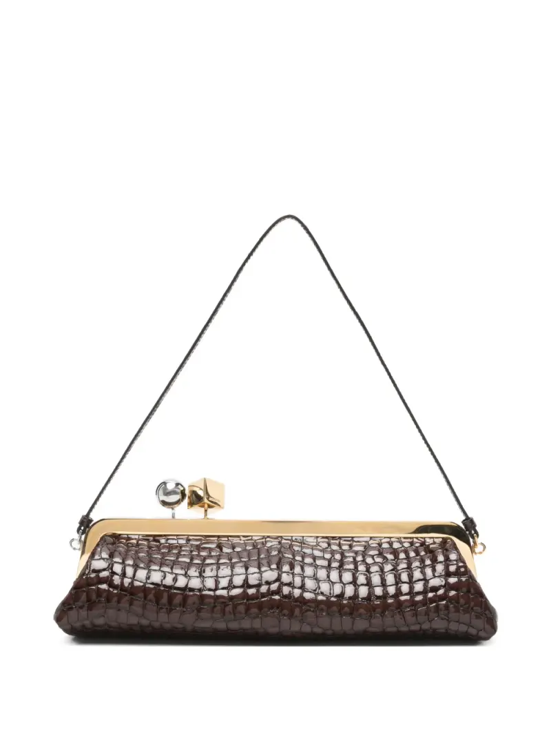Jacquemus La Salon Clutch in Braun