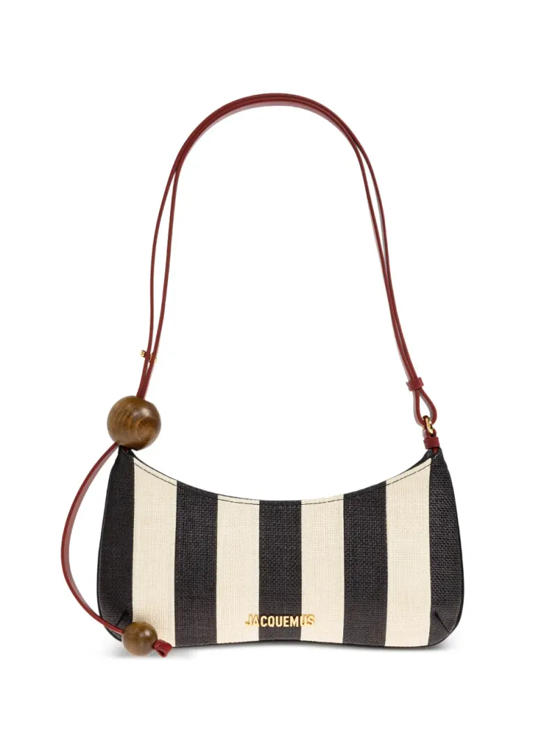 Jacquemus Le Bisou Perle Schultertasche in Schwarz