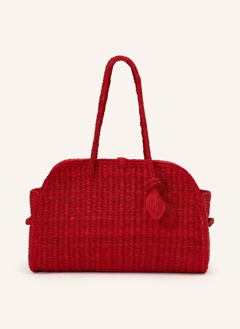 Jacquemus Le Turismo Raphia in rot – Handtasche