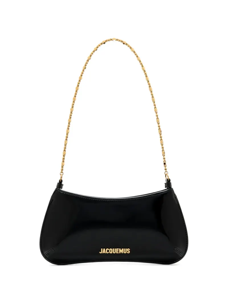Jacquemus Schultertasche mit Kettenriemen in Schwarz