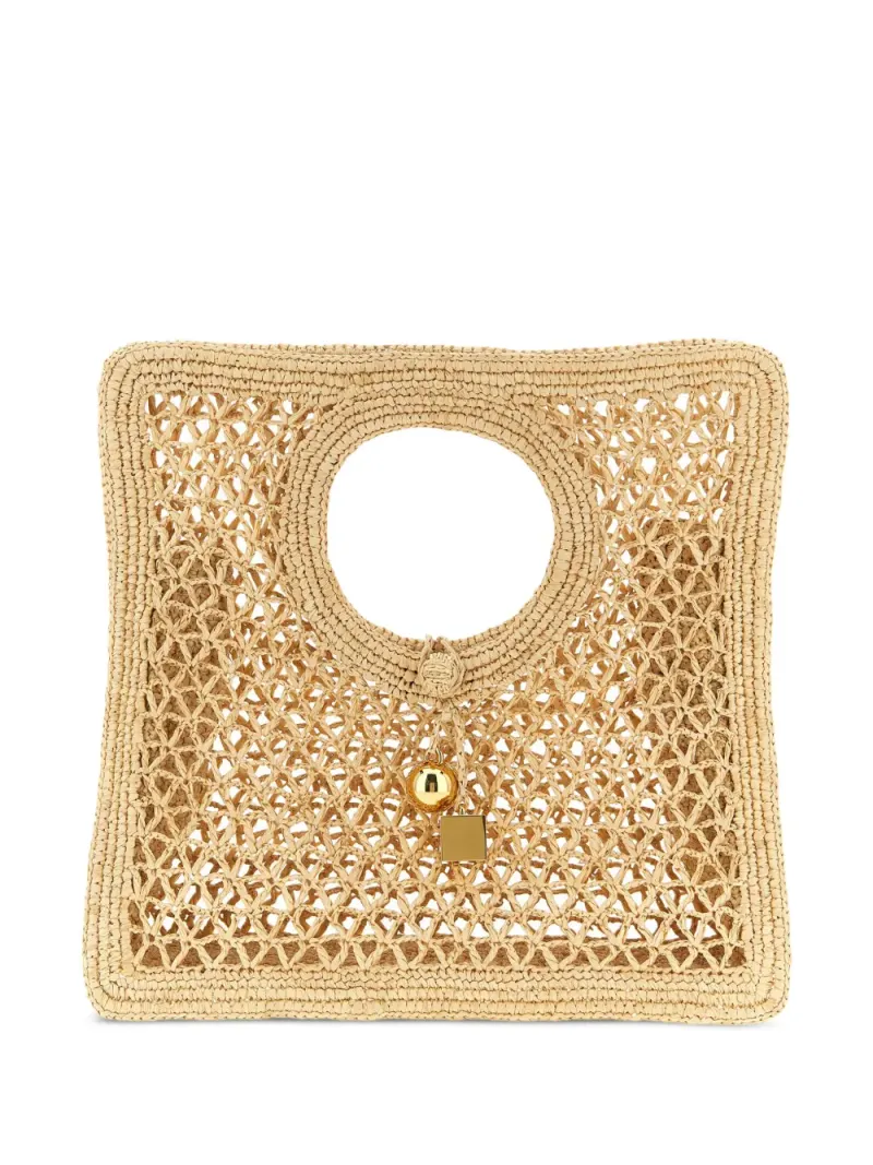 Jacquemus Tote Bag mit ineinandergreifendem Verschluss in Nude