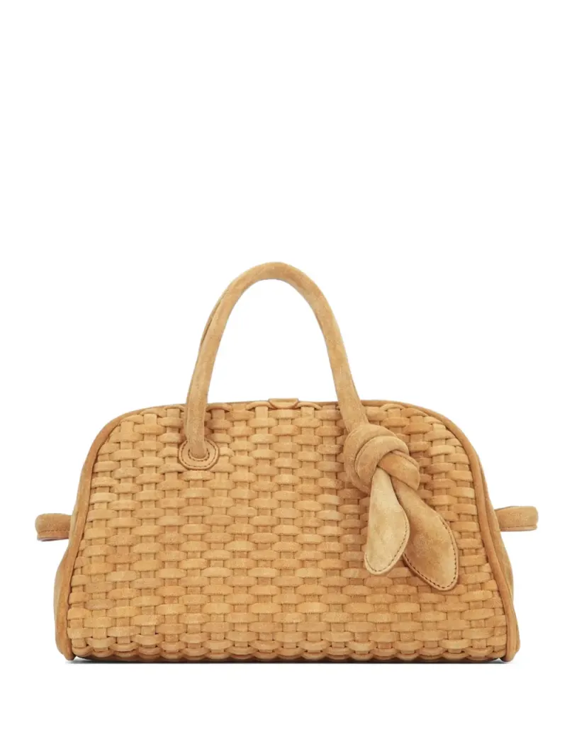 Jacquemus Tote Bag mit gewebtem Detail in Nude
