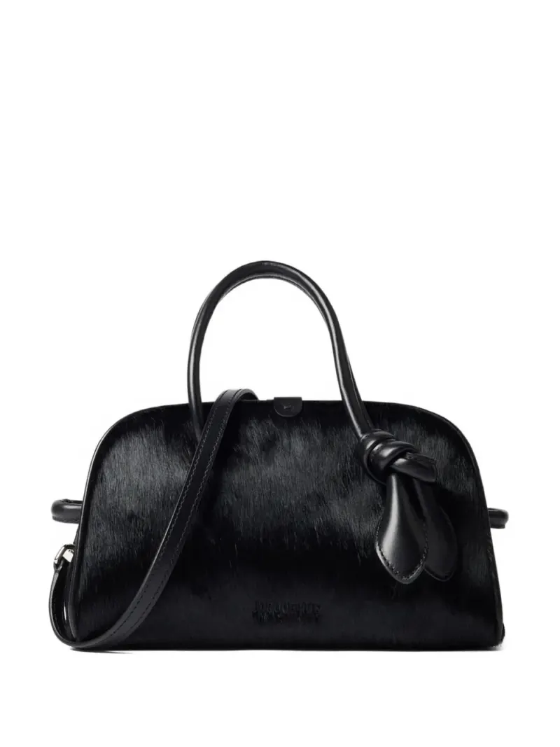Jacquemus Kleiner Turismo Tote Bag in Schwarz