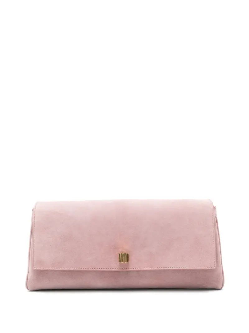 Khaite Audrey Lock Clutch in Rosa