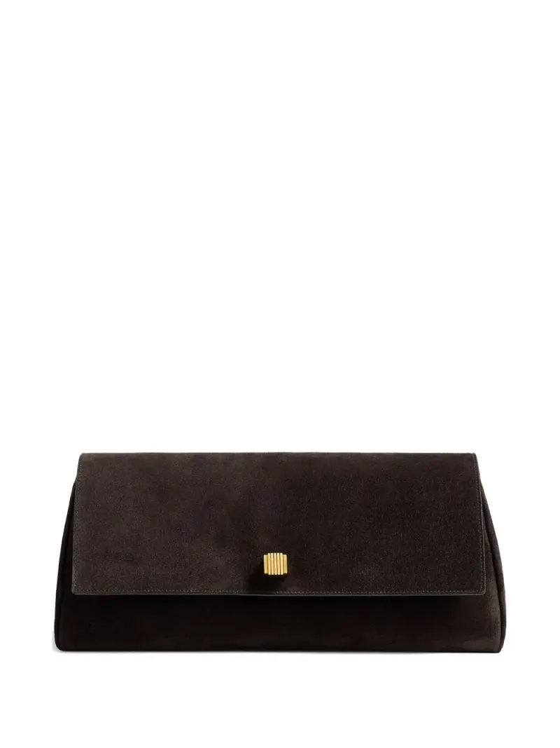 Khaite Audrey Clutch in Braun