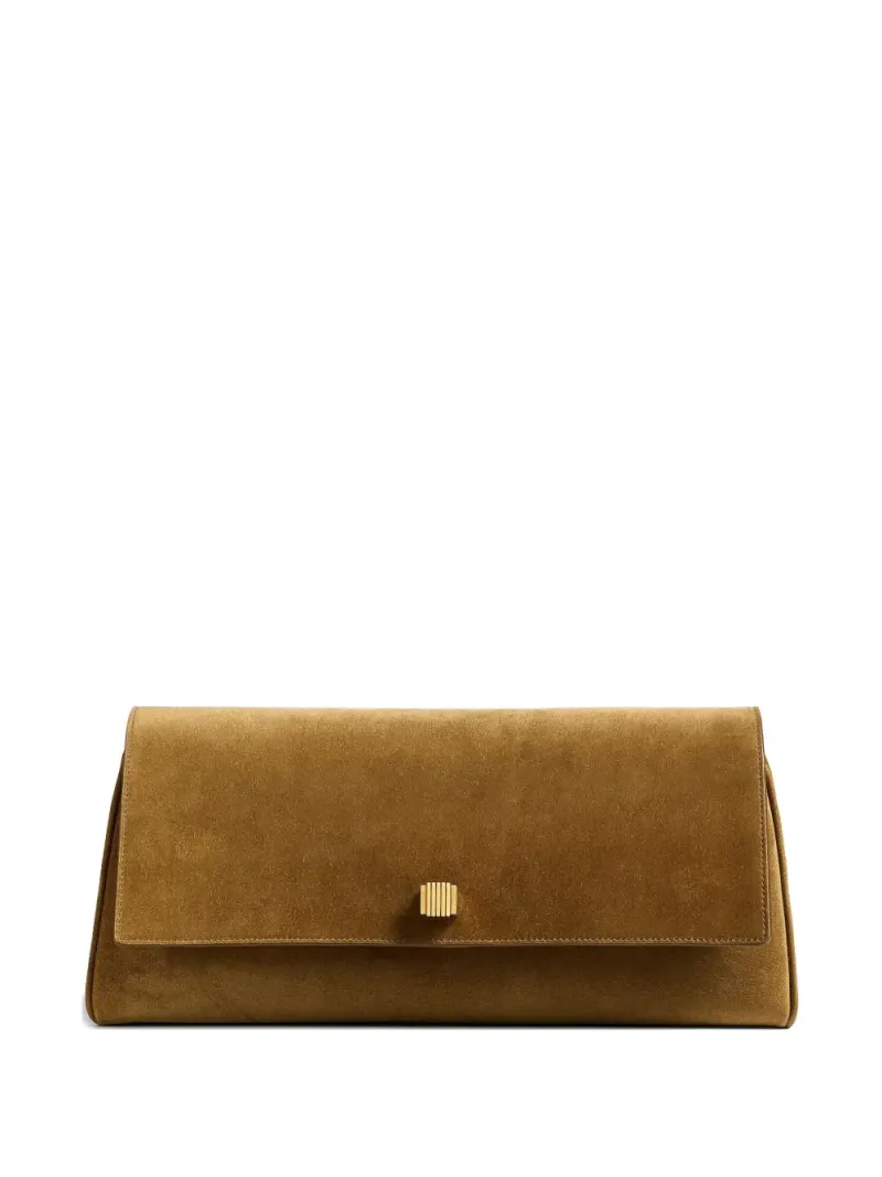 Khaite Clutch mit Klappe in Braun