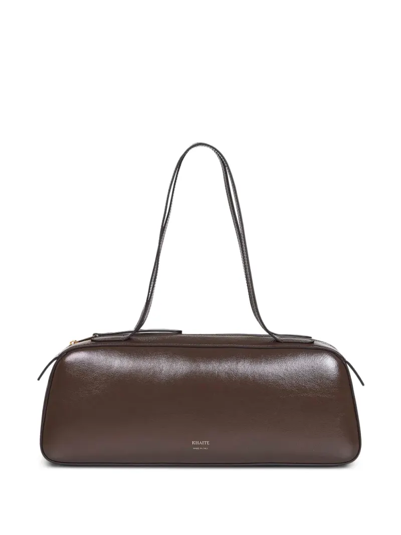 Khaite Langer Simona Crackle Tote Bag in Braun