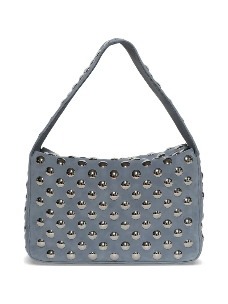 Khaite Schultertasche mit Nieten in Blau