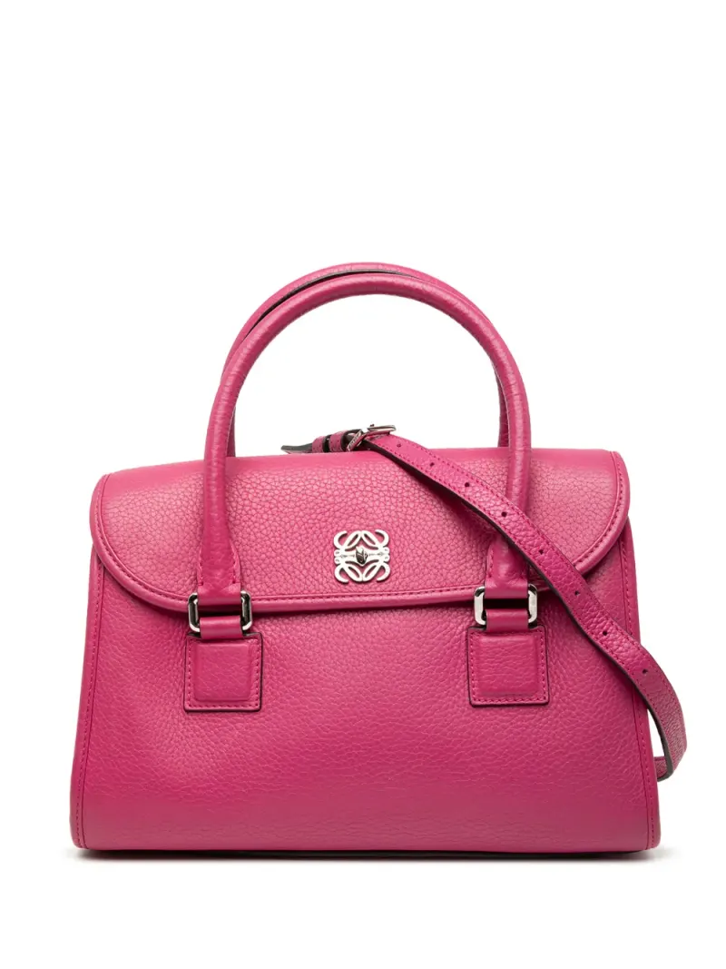 Loewe 2012 Alamo Satchel-Tasche aus Leder 28cm in Rosa