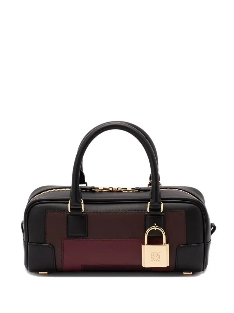 Loewe Amazona Schultertasche mit Schloss 23cm in Schwarz