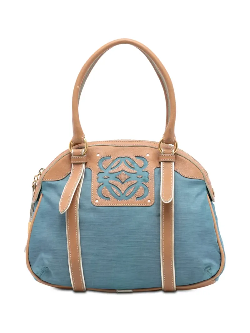 Loewe 2008 Anagram Handtasche aus Jacquard in Blau