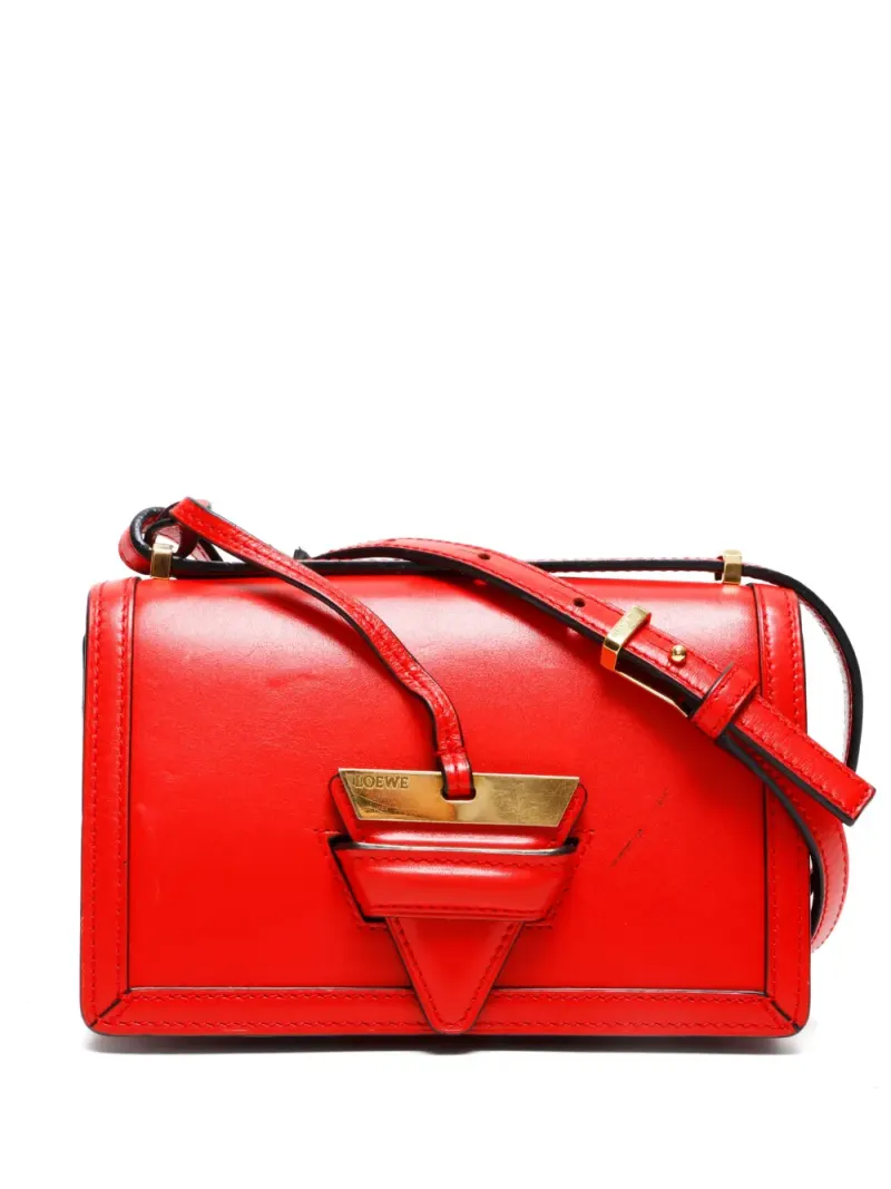Loewe 2015-2020 Barcelona Umhängetasche in Rot