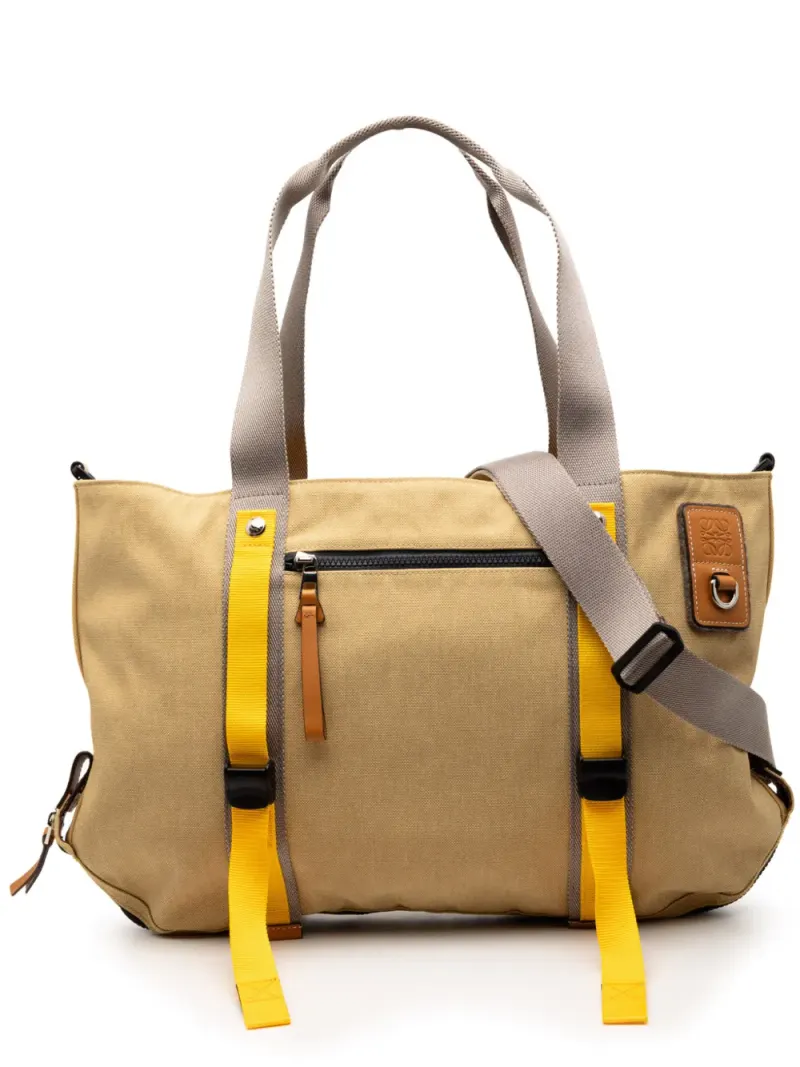 Loewe 2021 Canvas Eye Nature Tote satchel in Nude