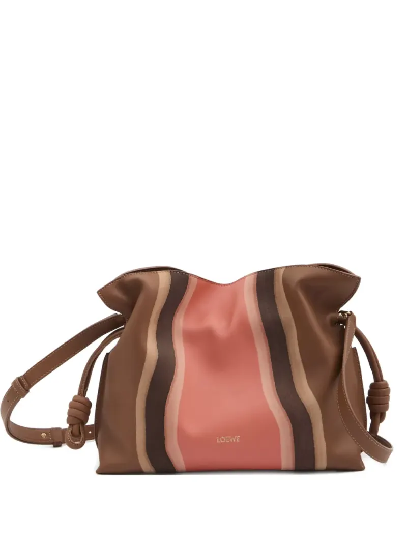 Loewe Mittelgroße Flamenco Clutch in Braun