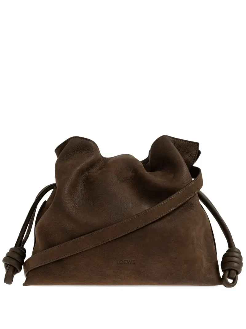 Loewe Mittelgroße Flamenco Clutch in Braun