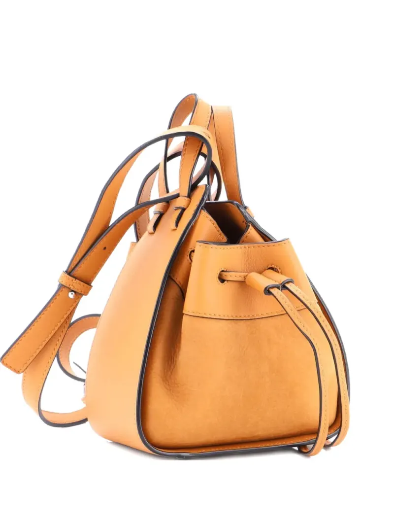 Loewe Mini Hammock Tote Bag aus Leder und Nubuckleder Mini in Nude