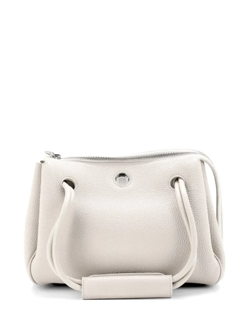 Loewe Kleine Madrid Schultertasche in Weiß