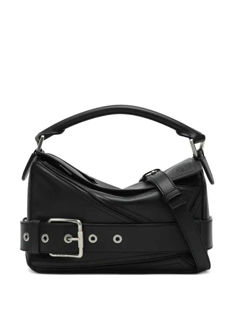 Loewe Puzzle Tote Bag mit Schnalle in Schwarz