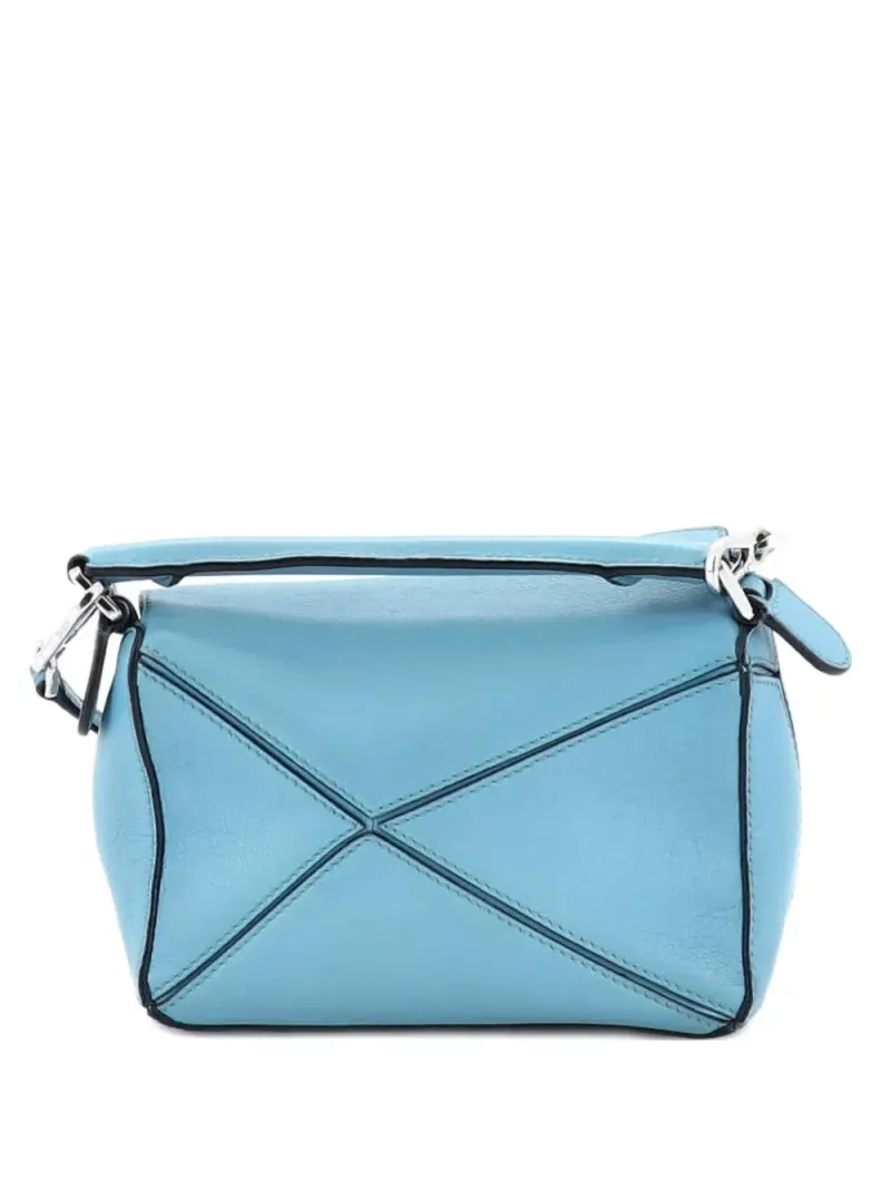 Loewe Mini Puzzle Umhängetasche aus Leder Mini in Blau