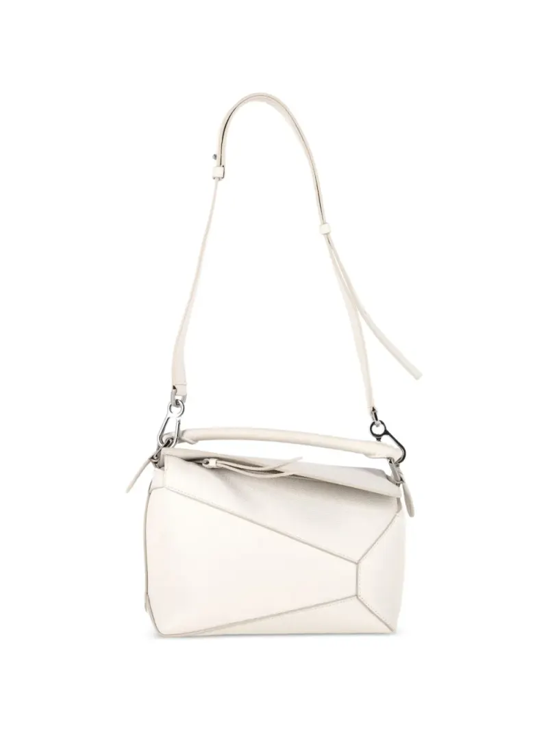 Loewe Kleine Puzzle Handtasche in Weiß