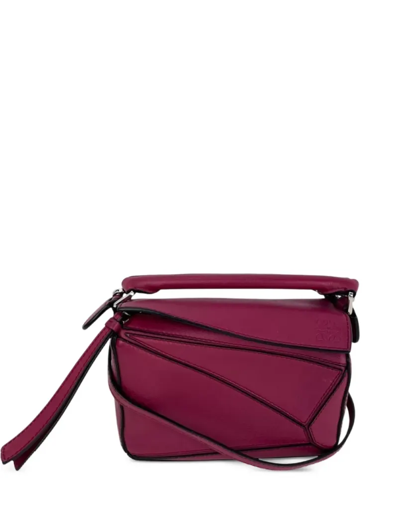 Loewe Mini Puzzle Schultertasche Mini in Rot