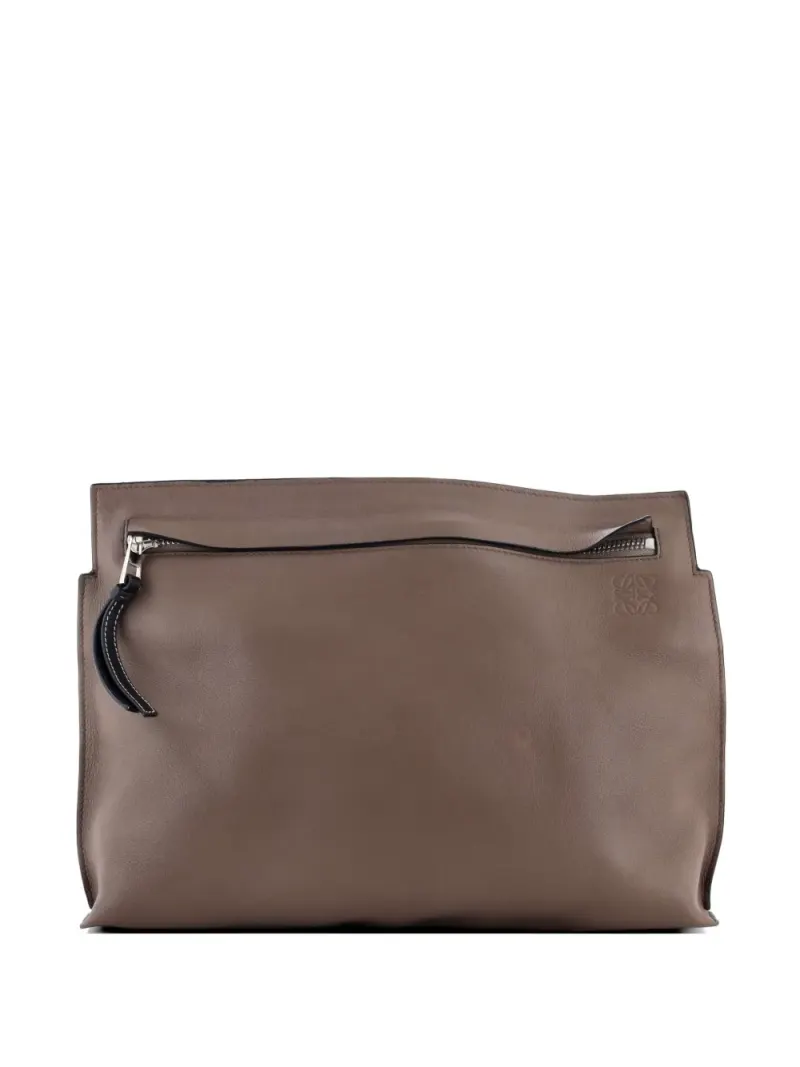 Loewe Große T Messenger Umhängetasche in Braun